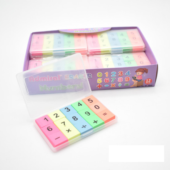 محاية ملونة  علبة بلاستيك  جدول الضرب ADMIRAL