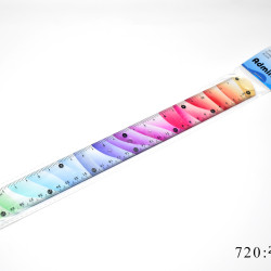 مساطر 30 سم بلاستيك ملونة رقم 2303