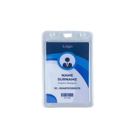 بطاقة مؤتمر شفافة بلاستيك مقوى