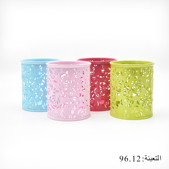 مقلمة مكتب شبك أشكال كاسة ملون رقم 25119A-1