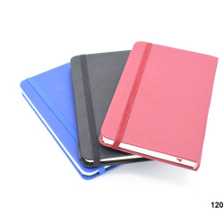 دفتر A6 تجليد فني غلاف جلد عادي 100 ورقة
