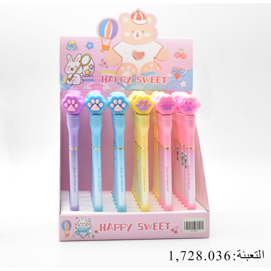 قلم حبر أزرق أشكال مع ضوء رقم JX-0063