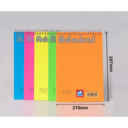 دفتر سلك بلوك 72 مقاس ADMIRAL  A4