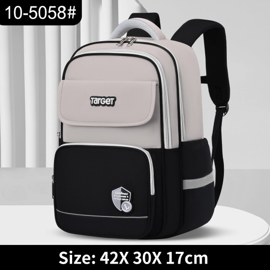 شنطة تارجيت ابتدائي 4 ألوان ظهر طبي 17"