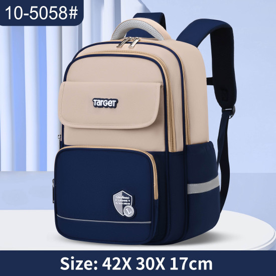 شنطة تارجيت ابتدائي 4 ألوان ظهر طبي 17"
