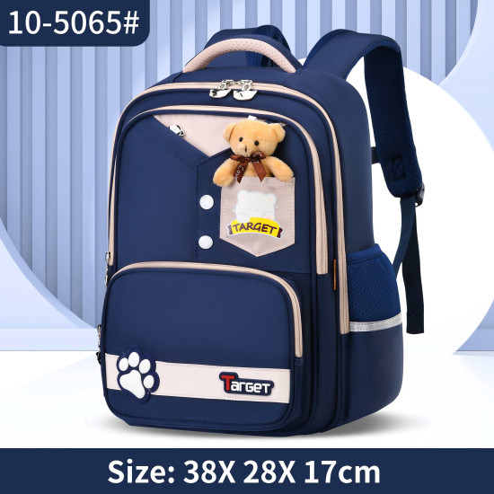 شنطة تارجيت ابتدائي 4 ألوان ظهر طبي 15"