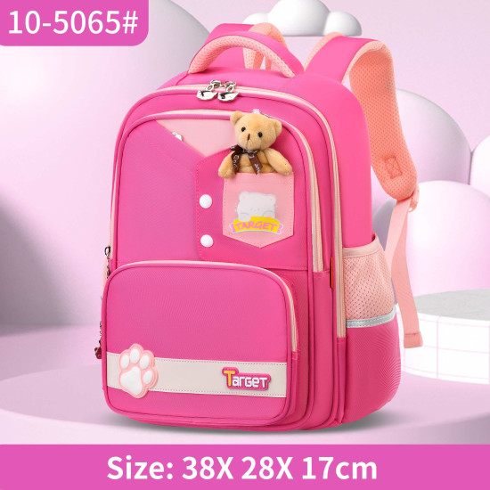 شنطة تارجيت ابتدائي 4 ألوان ظهر طبي 15"