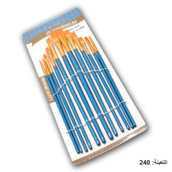 طقم فراشي رسم جيد أزرق 1/12 رأس مكسوح رقم HB-25113A