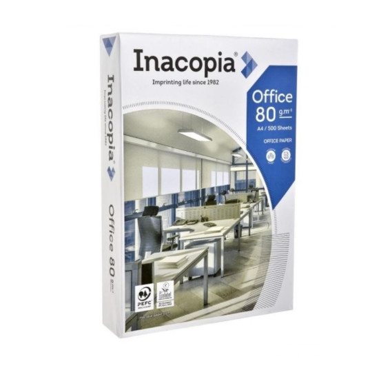 ماعون ورق تصوير A4 أبيض 80 غرام INACOPIA OFFICE