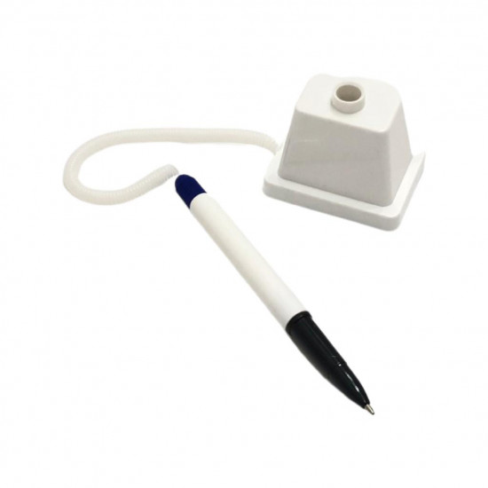 قلم مع قاعدة  لون أبيض  للمكتب