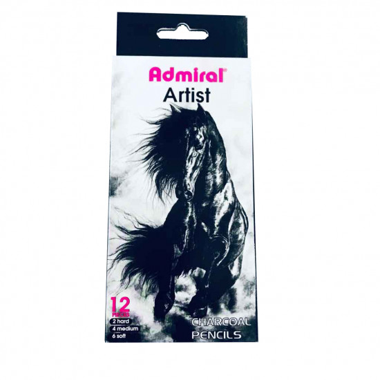 طقم  أقلام رصاص فحم 12 قلم  ADMIRAL charcoal set