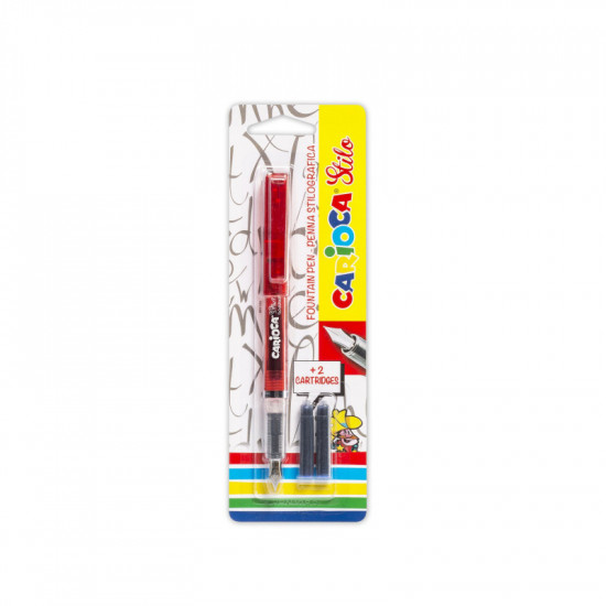 قلم حبر أزرق ريشة Carioca