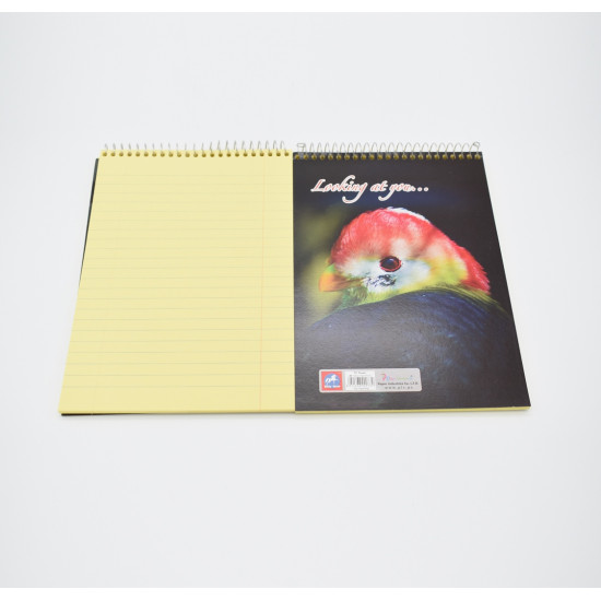 دفتر بلوك A5 سلك أصفر 72 ورقة