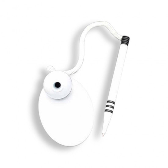 قلم مع قاعدة ابيض