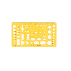 شبلونة هندسية أشكال أدوات كهربائية