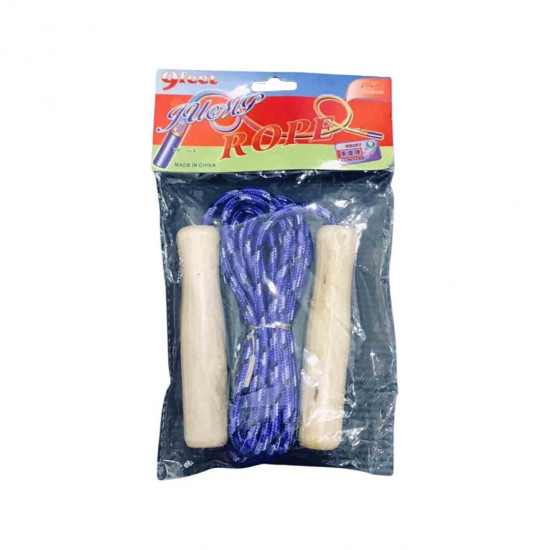 حبل القفز يد خشب 