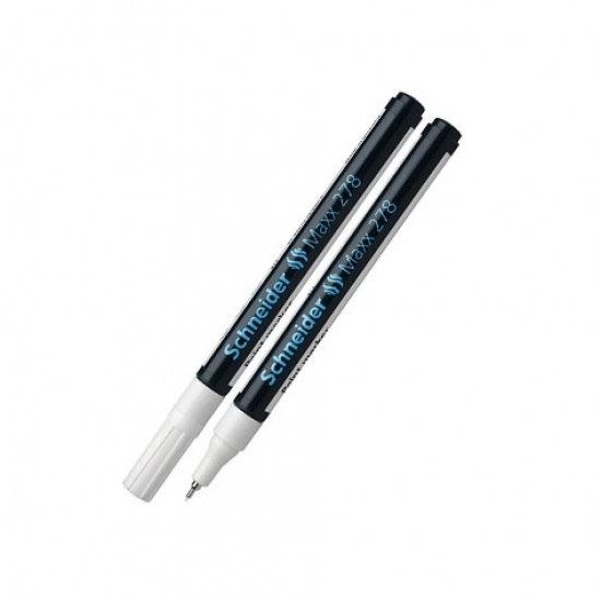 قلم بوية لون أبيض  SCHNEIDER PAINT MARKER