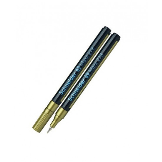 قلم بوية الماني لون ذهبي    SCHNEIDER PAINT MARKER