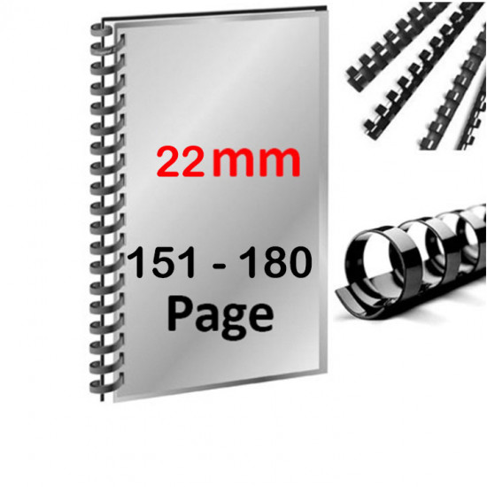 مشط بلاستيك 151-180 ورقة مقاس MM 22