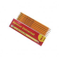 علبة أقلام رصاص أصفر مع محاية ADMIRAL UNIVERSAL